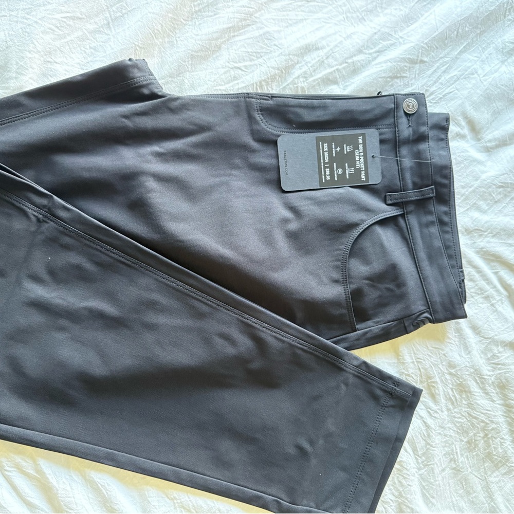 Fabletics Men's Charcoal Chinos (slim fit)